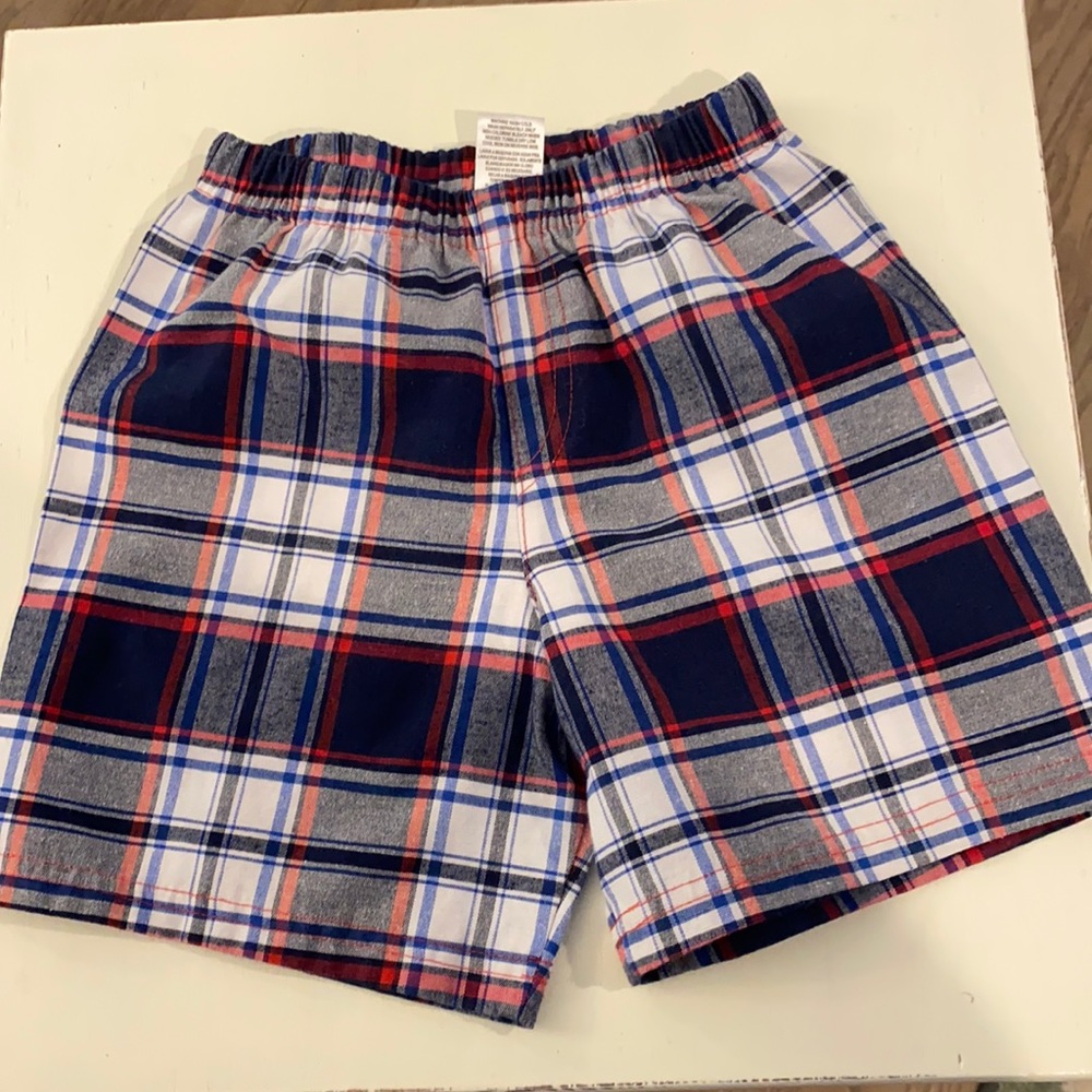 Disney brand plaid boys shorts 4T